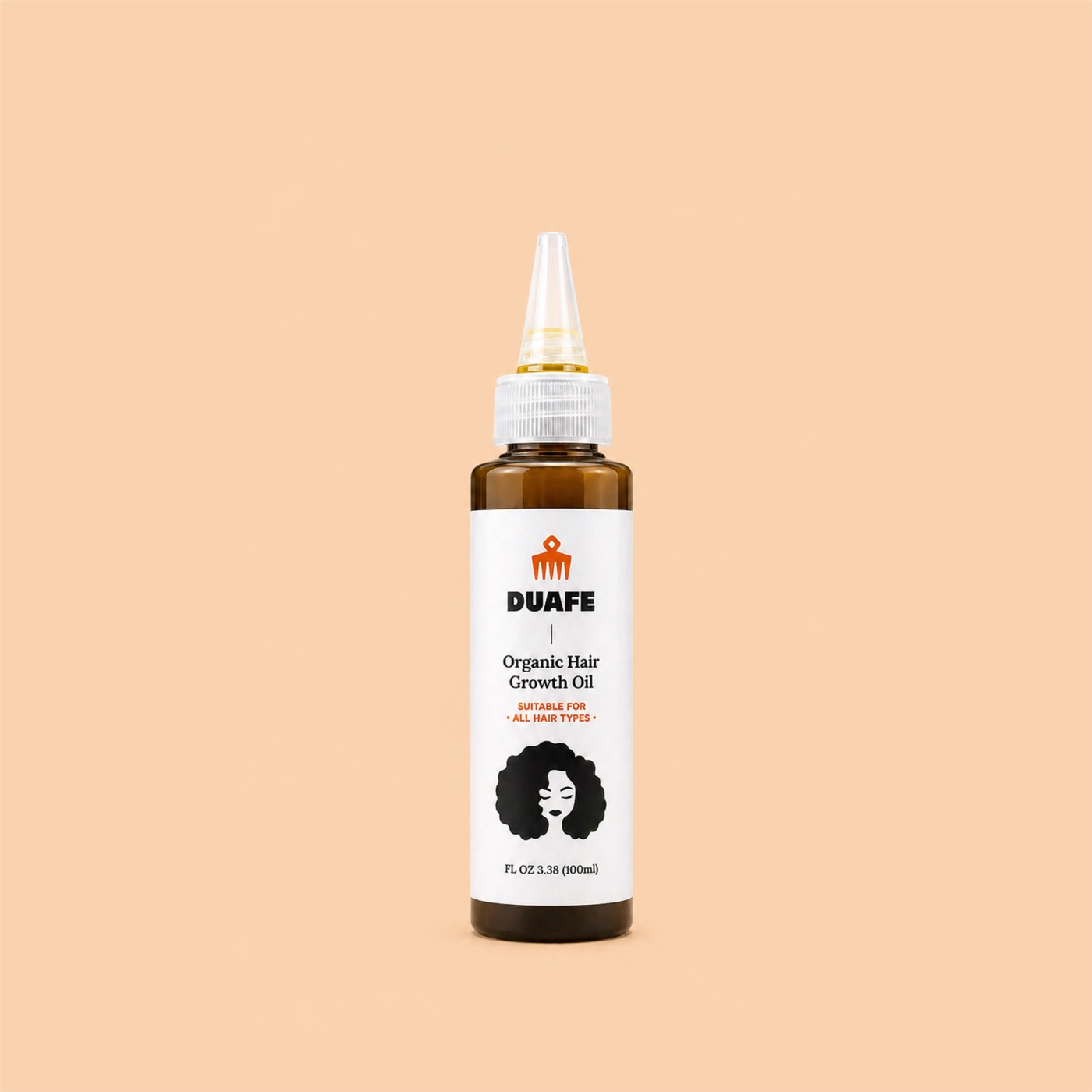 100ml bottle of DUAFE Hair Growth Oil